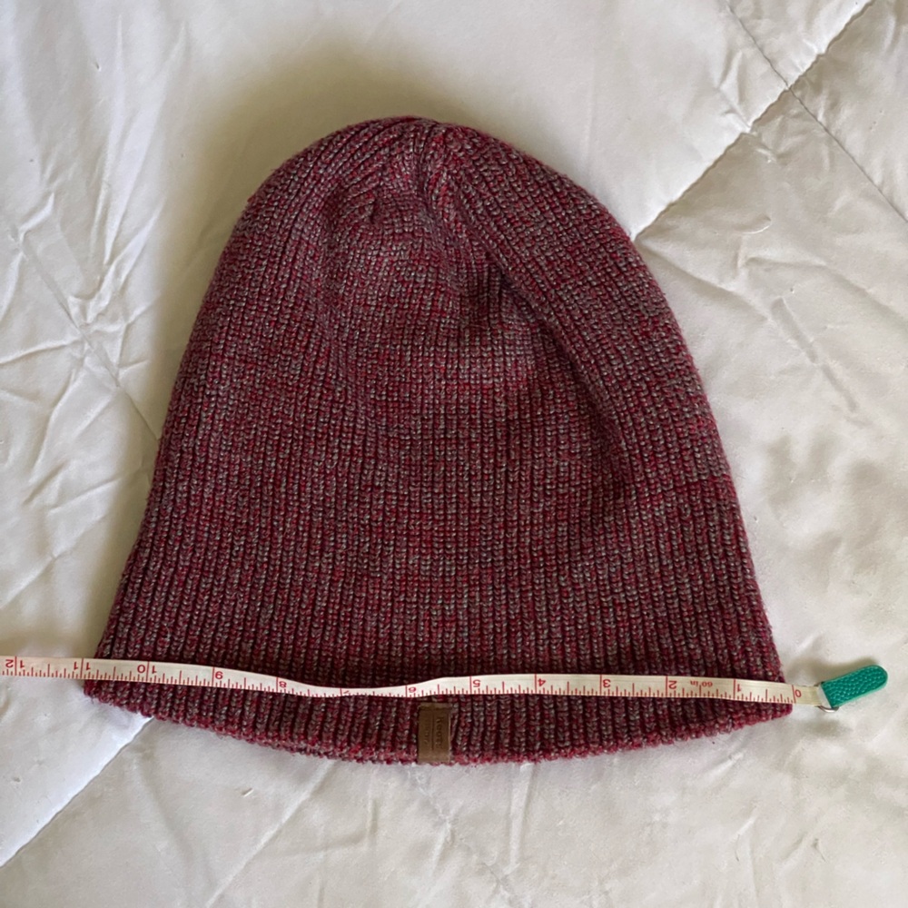 Roots Vibrant Red and Subtle Gray Knit Beanie